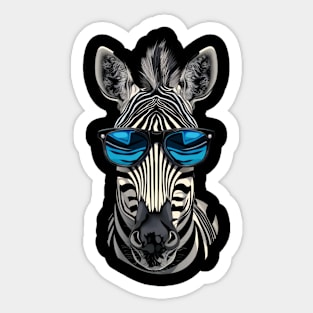 Zebra Safari Etiquette Sticker